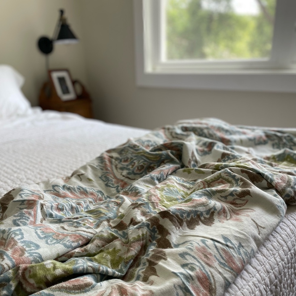 Pottery Barn Adele Damask Duvet Cover King/Cal King with Shams